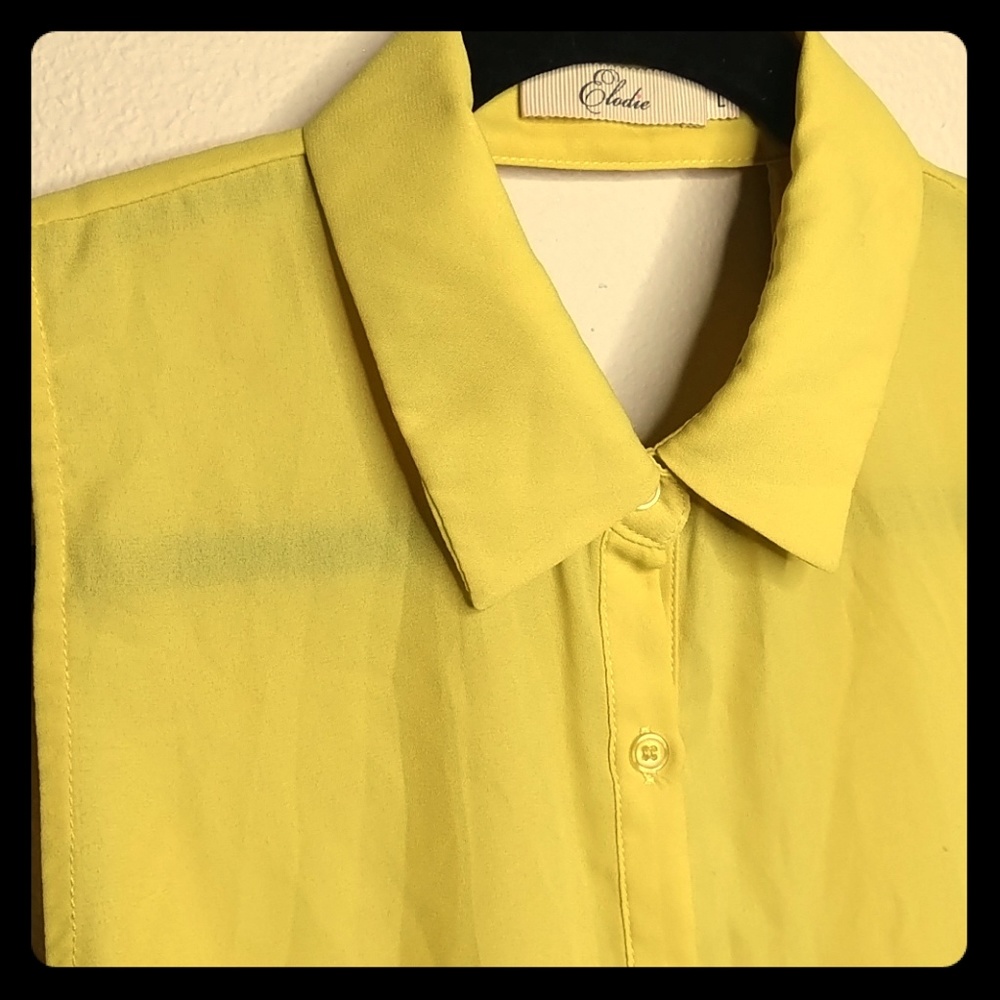 Hi-lo Yellow Shirt
